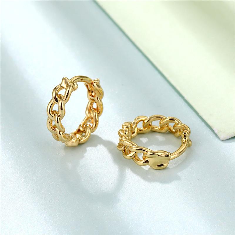 Hand Beaded Round Circle Hoop Earrings For Women Golden Statement Metal Earring  Trend Party Jewelry Couple Gift Brincos