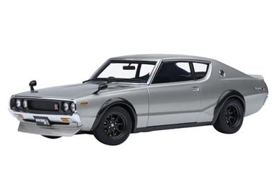 AUTOart 1/18 Nissan Skyline 2000GT-R (KPGC110) Ayarlanmış Sürüm Gümüş Bitmiş Ürün 77466