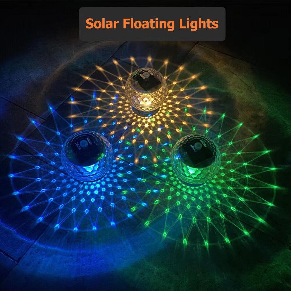 NEW Led Solar Floating Lamps Swimming Pool Ball Solar Panel Powered Pond Drift IP65 Glow Show Disco Color Changing lights HOT