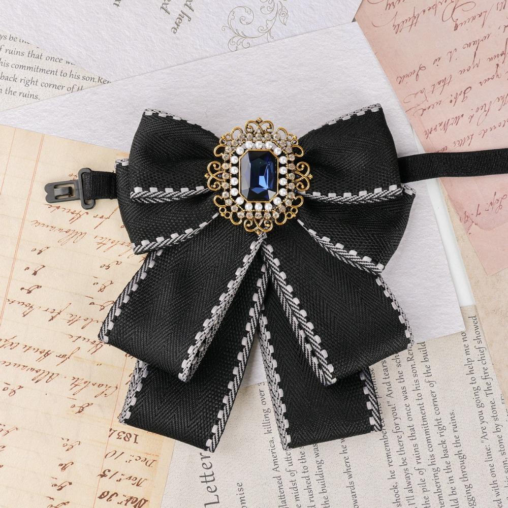 

British Style Rhinestone Collar Flower Solid Color Men s Suit Accessory Wedding Style 2
