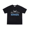 High Street Oversize Couple T-Shirt American Streetwear Print YYZP RHUDE Short Sleeve Tee Teens