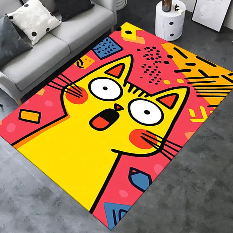 Line Kitten Office Carpet Soft Polyester Entrance Carpet Washable Non slip Machine Washable Indoor C