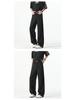 Unisex Retro Wide-Leg Slimming Suit Pants - Straight Cut Casual Trousers