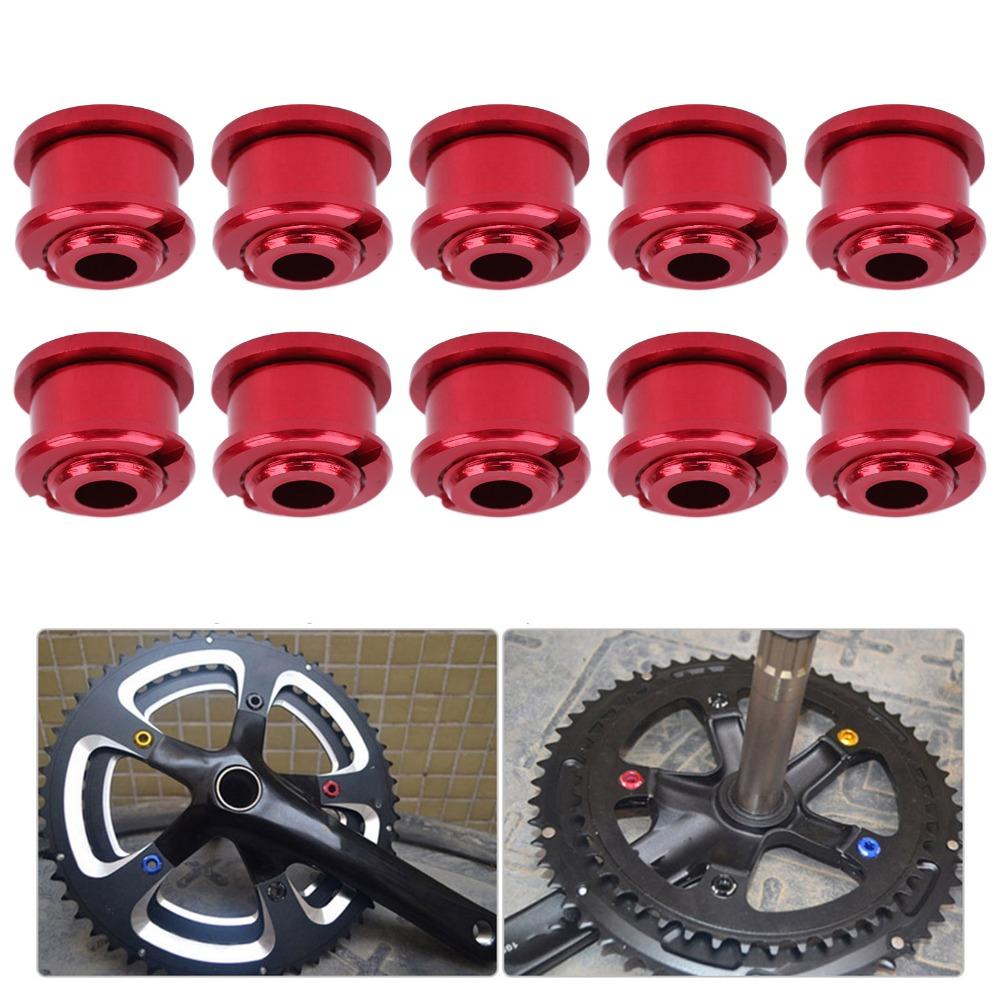 10Pcs Single Speed Chainring Bolts M8 Bicycle Chainring Bolts Chain Ring Bolts  Bike Components
