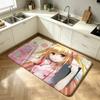 To Love Ru Golden Darkness Yami Shower Room Absorbent Small Floor Mat Soft Comfortable Decorative Foot Mat