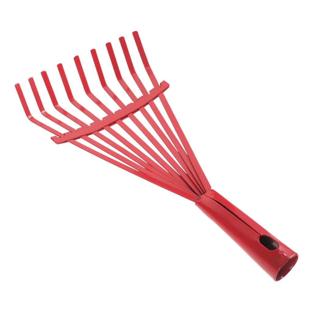 Heavy Duty Garden Rake Grass Rake Durable Carbon Steel Nine Tooth Rake for Gardeners and Landscapers Reliable Tool