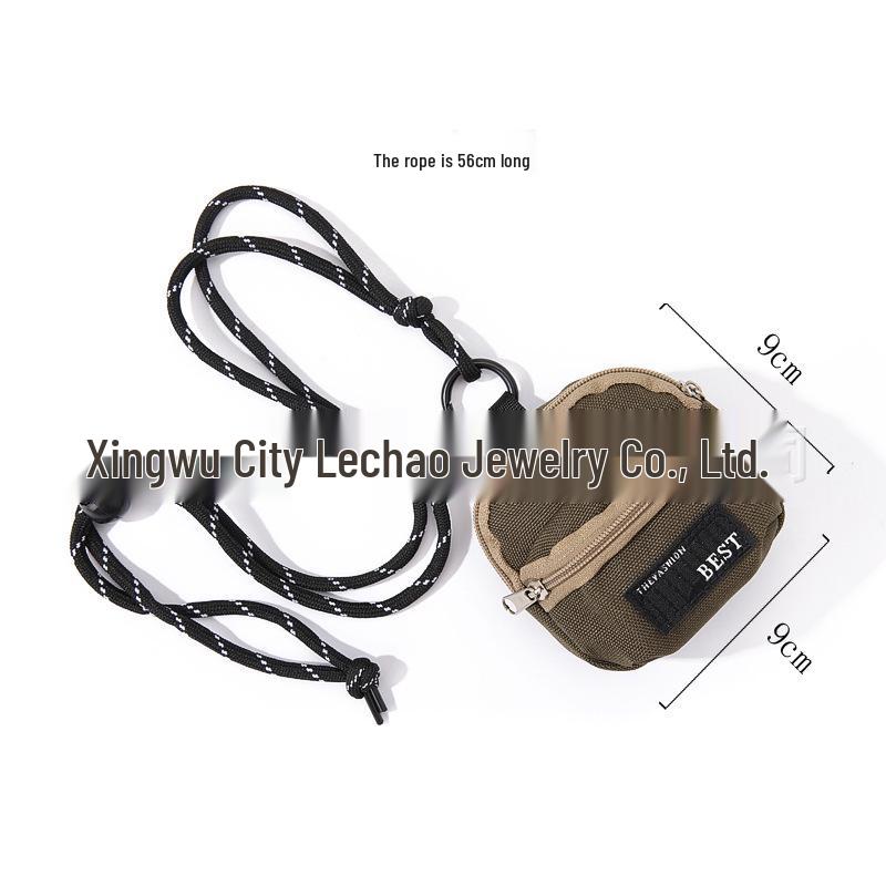 Sac bandoulière mini pour garçon influenceur coréen avec porte-écouteurs et porte-monnaie - Pochette de cou légère et tendance pour enfant