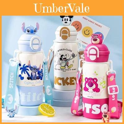 Mickey Mouse Insulated Travel Mug With Double Lid And Capacity For Kids And Students
