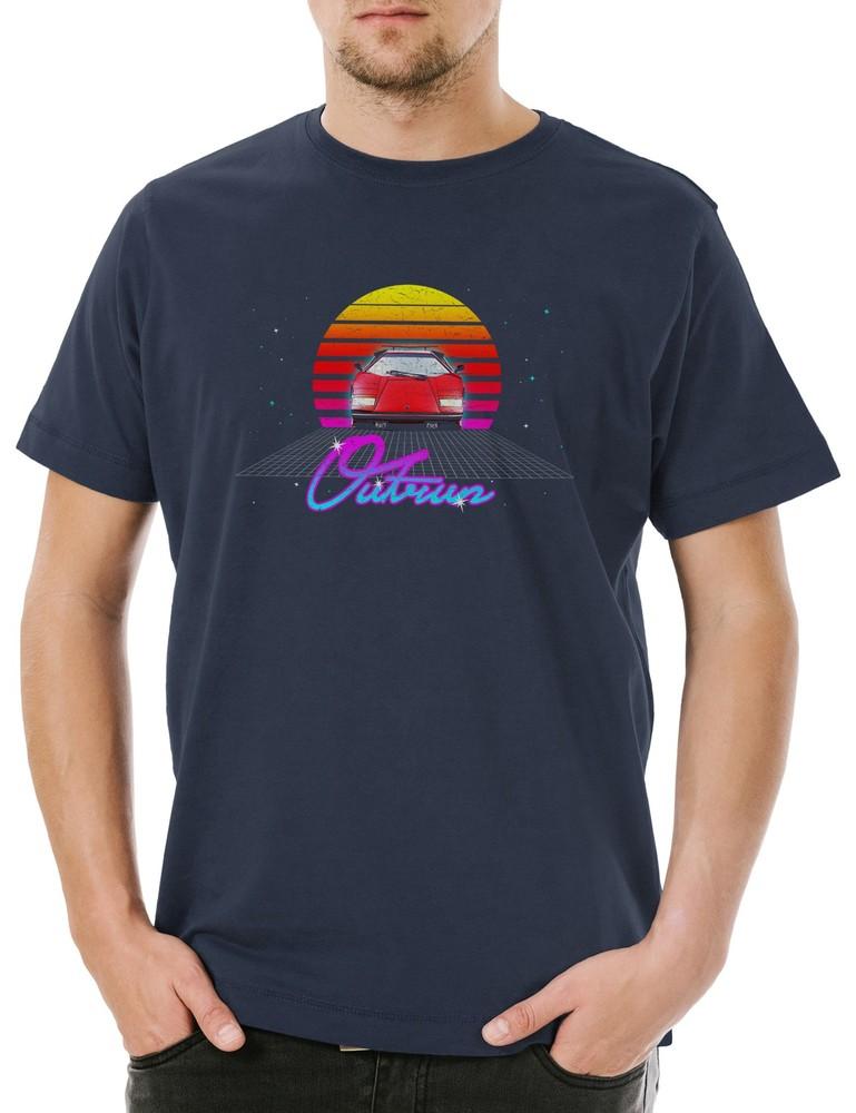 

Outrun Herren T-Shirt Gamer Gaming Geek Nerd Fun 8 16 Bit Arcade Electro Techno 4XL