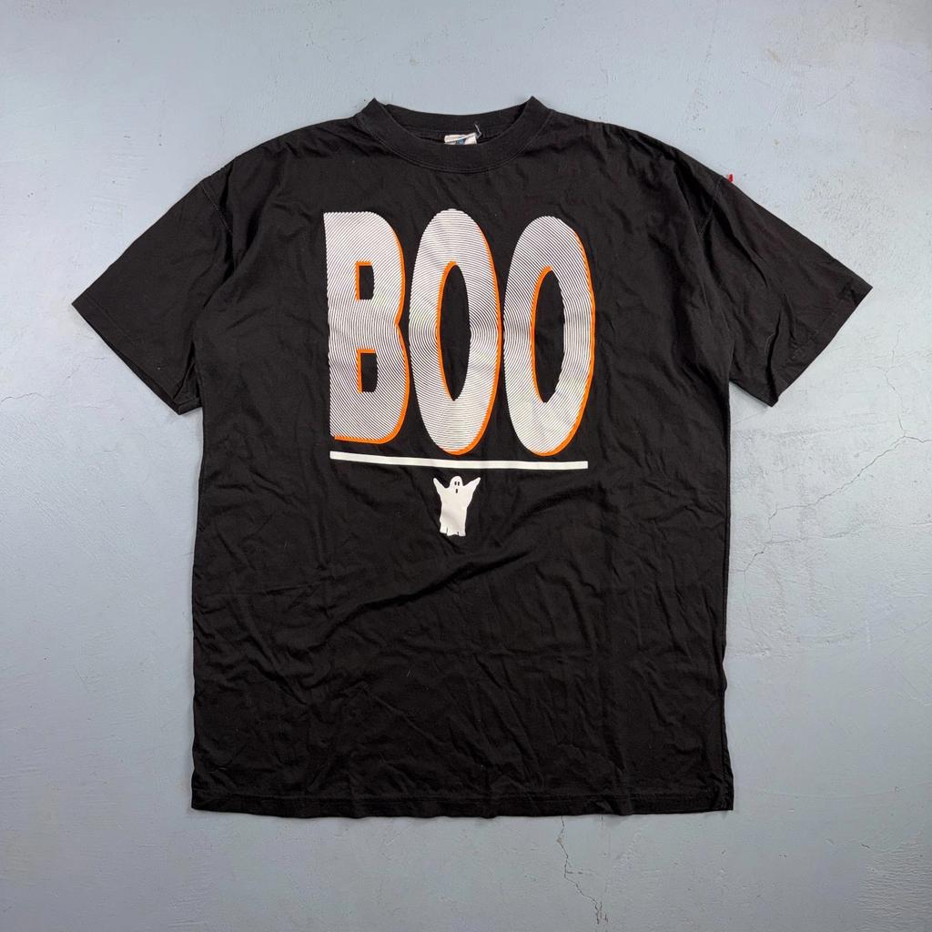 Halloween BOO VTG T Shirt Y2K Glow In Dark Text Spooky Ghost Cute Costume