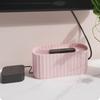 Plastic Cable Management Box Large Capacity Data Cable Organizer Power Cord Box  Desktop