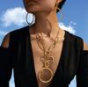 Fashion Retro Temperament Irregular Exaggerated Hollow Pendant Geometric Long Y-shaped Suit