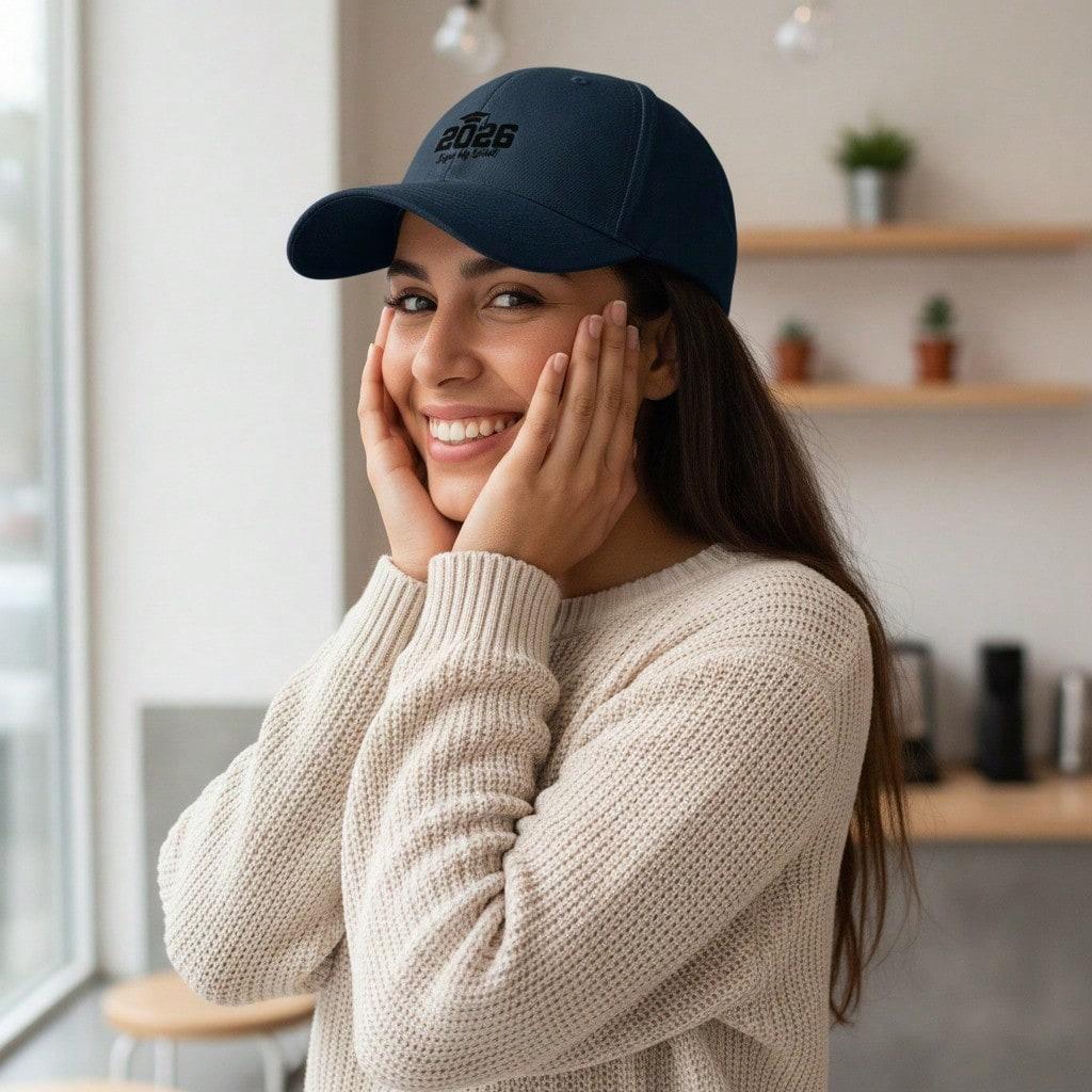 [Graduation Baseball Cap] 2026 Sign My Shirt Print Adjustable Polyester Breathable Casual Cap For Unisex Adults Class Of 2026 Gift