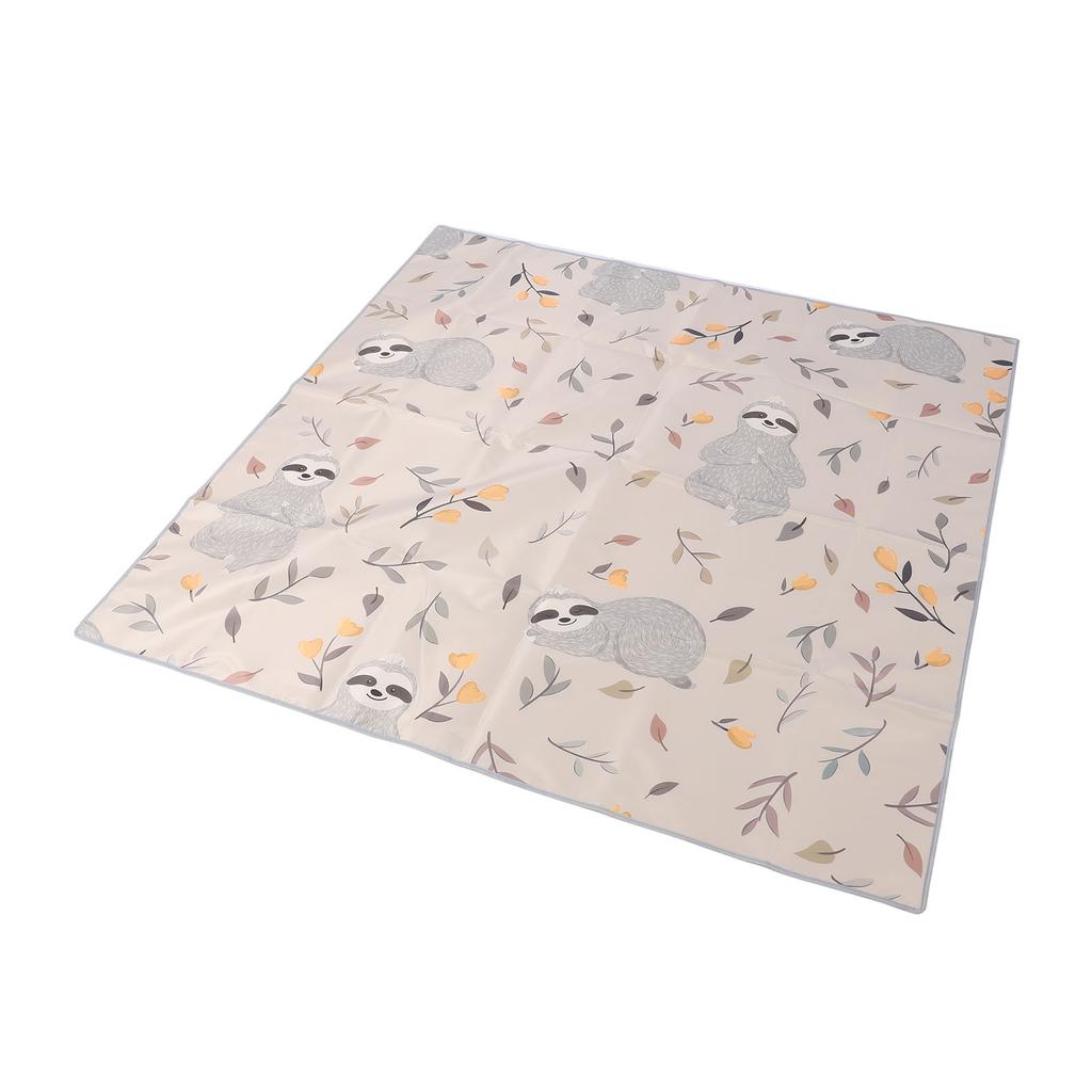 Under High Chair Mat 130x130cm Oxford Cloth Anti Slip Washable Portable Baby Splat Mat for Home Picn