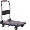 Compact Silent Folding Handcart - Portable 4-Wheel Household Flatbed