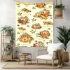 Cute Cat Characters Wall Decor Tapestry Art For Pet Memorial Birthdaywedding Party Backdrop Family Gift