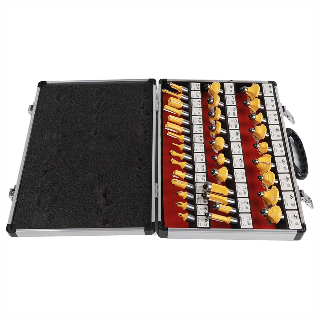 35Pcs Woodworking Router Bits Trimming Machine Tool Wood Milling Engraving Cutter
