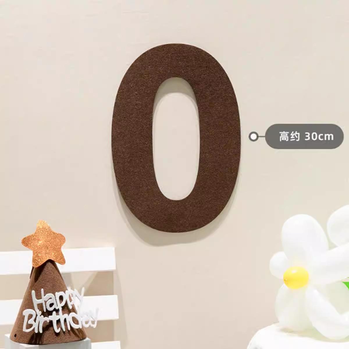 Felt Birthday Flag, Pennant Flag, Children S Baby S First Birthday Party Decoration, Non-Woven Digital Flag