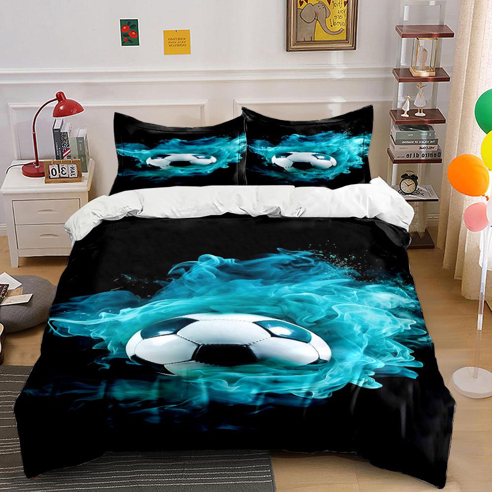 

Soccer ball with smoke. Bedding sets Duvet cover sets Duvet covers Pillowcases(1 * Duvet Cover 2 * Pillowcases, without duvet insert) 135x200cm