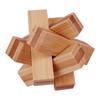 Wooden Brain Teaser Puzzle Toy IQ Test Logic Training Luban Kong Ming Lock Kids Adults Bamboo 3D Burr Puzzle Interlock Unlock Game Educational Toy