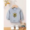 Unique and Innovative Printed Pattern, Comfortable and Simple Spring and Autumn Baby Thin Versatile Round Neck Hoodie
