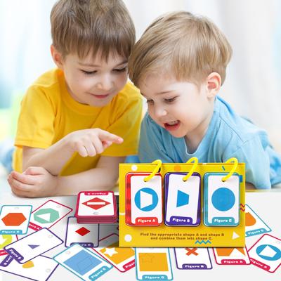 Graphic Combination Desktop Educational Cards Color Enlightenment Graphic Combination Cards Parent-child Interactive Cards