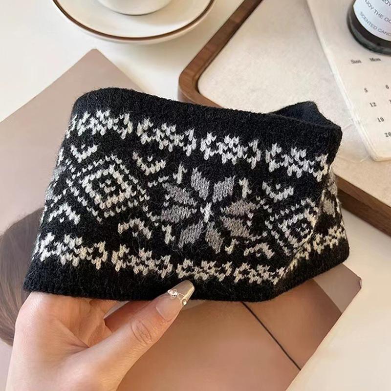 1 Stück Accessoire Farbblock-Stirnband Stilvoll Block Warm Strick Breiter Rand Haar Gestreift Gestrickt