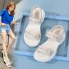 Without Heels Height Increasing Casual Sneakers Women Slippers Soft Flip Flops Shoes Comfortable Women's Sandal Sports