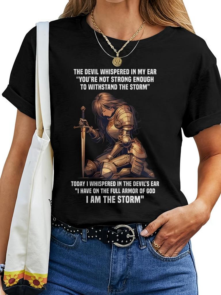 Warrior Woman Armor of God T-shirt