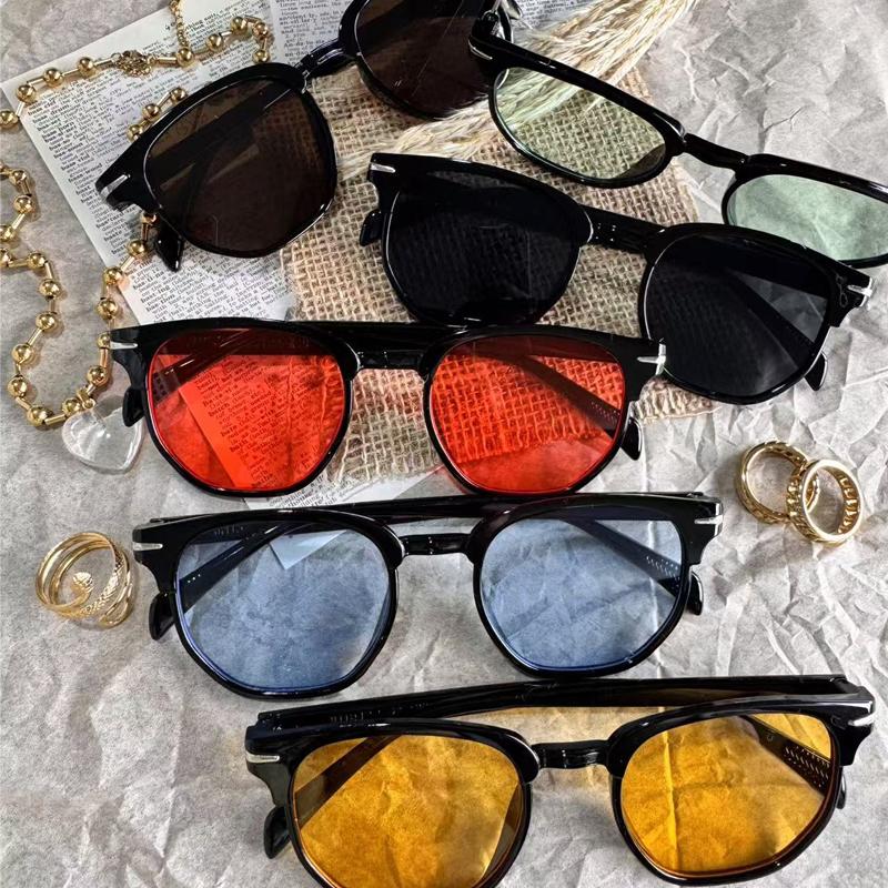 

6pcs Sets Brand Sunglasses Women Men Oval Rice Retro Sun Glasses Vintage Shades Brand Design Sun Glasses Female UV400 Eyeglasses