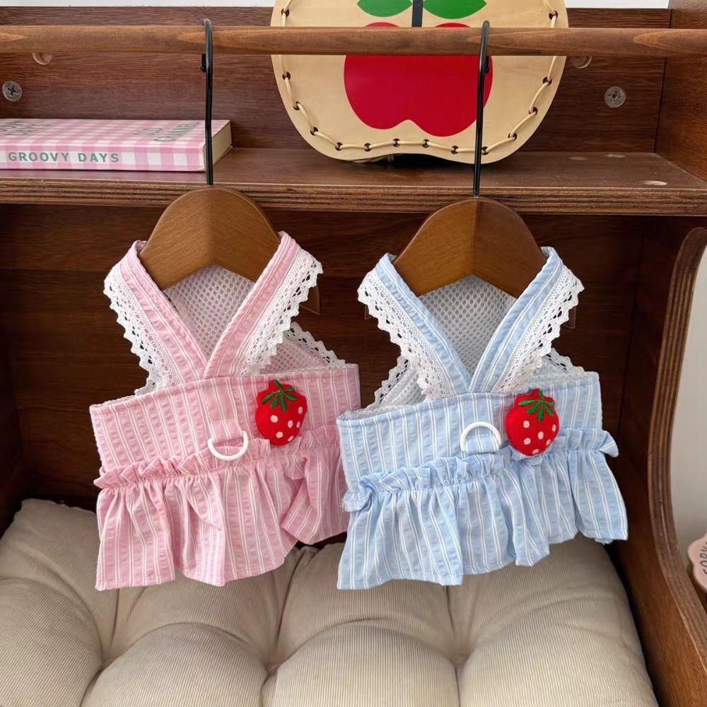 Cute Pet Summer Clothes Soft Cat Princess Skirt Pet Supplies Dog Vest  Small Animal