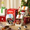 HUIQIBAO MOC Christmas Model Elk Deer Santa Claus Building Block City Snow House Xmas Tree Bricks Set Toy for Children Kids Gift