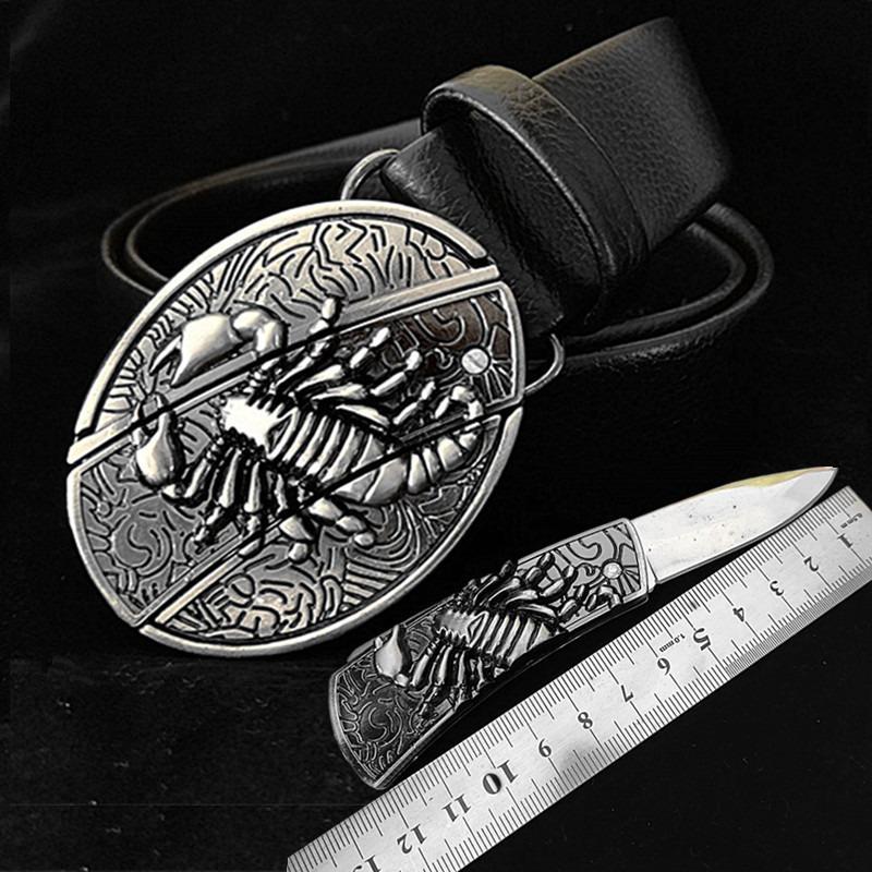 Personalized Non-mainstream Belt, Self-defense Knife Multi-functional Belt