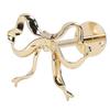 Bow Curtain Tiebacks Metal Wall Mounted Modern Decorative Bow Curtain Holdbacks for Living Room Bedroom Gold 2PCS