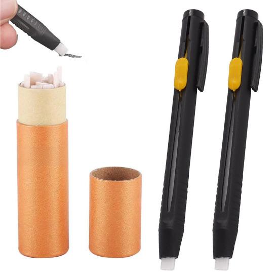 Fabric Chalk Marker for Sewing Quilting Refillable Tailors Chalk Fabric Marking Pen with Chalk Refills Gift for Craft Enthusiasts
