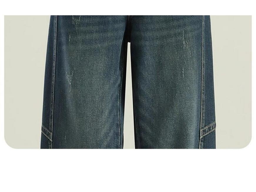 2026 Women’s Wide-Leg Jeans: Autumn/Winter Thicker Straight Fit with Velvet, Lengthened Loose Style