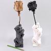 Yousheng 3D Printed LOVE Vase Plastic Flower Vase Modern Hand Sculpture Decorative Vase for Table Centerpiece Wedding Living Room Office Home