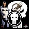 The Punisher Logo Metal Keyring
