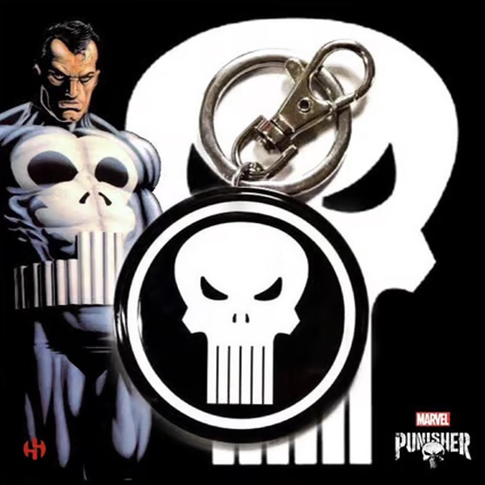 The Punisher Logo Metal Keyring