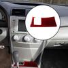 For Toyota Camry With Heated Seats Red Carbon Fiber Below Storage Cover Trim