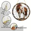 Lightweight Acrylic Wall Hanging Horse Ornament For Patios And Indoor Use Creates Beautiful Lighs Effects 20cm Diameter