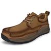 First Layer Cowhide Spring Men's Shoes Leather Soft Bottom Outdoor Leisure Leather Shoes Men's Antiskid Shoe Work Shoes