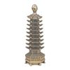Vintage Brass Nine-Layer Wenchang Desktop Ornament Copperware Collectible Treasure Pagoda Craft Decoration Gift Wholesale