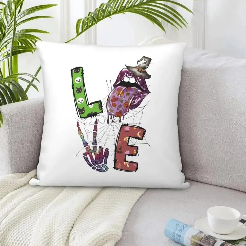 Happy Halloween Pumpkin Print Cushion Covers Suitable for Home Living Room Sofa Bedroom Room Decoration Pillow Covers