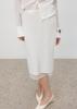 Umamung Crinkled Linen Layered Skirt_Off White