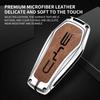 Zinc Alloy Car Key Protective Cover Box, Suitable for BYD Qin Plusdmi Atto 3 Han EV Dolphin Car Keychain Interior Accessories