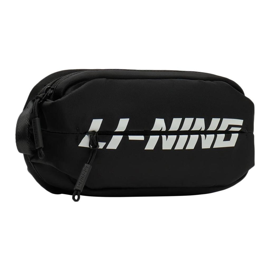 New LINING Sports Life Collection Sling Bags Black ABDS419-1