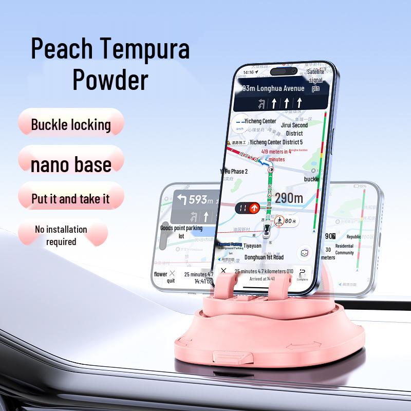 

Multifunctional Car Phone Holder: Navigation, Temporary Parking Sign, Anti-Shake Dashboard & Console Glasses Holder