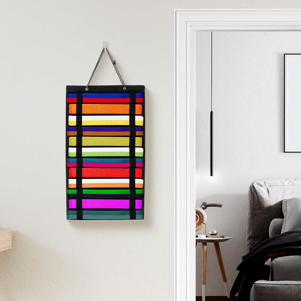 Supporto da parete Organizer per esposizione di cinture artistiche