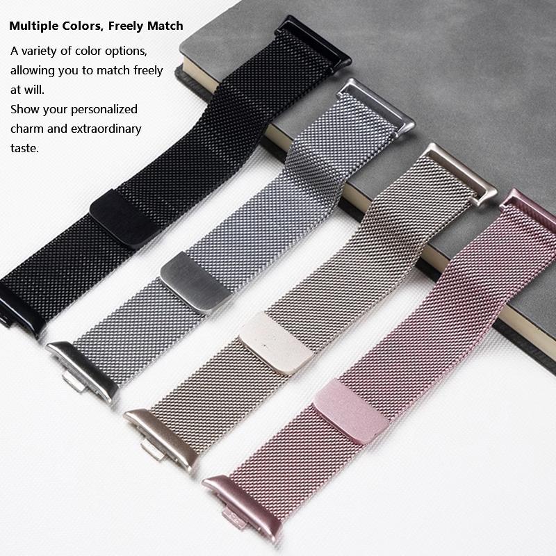 Metallarmband für Xiaomi Mi Band 8 Pro/9 Pro Armband mit TPU-Hülle Bildschirmschutz Weicher Milanese Magnetischer Ersatz Uhrenarmband